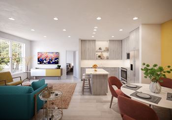 Oversized kitchen islands perfect for dining